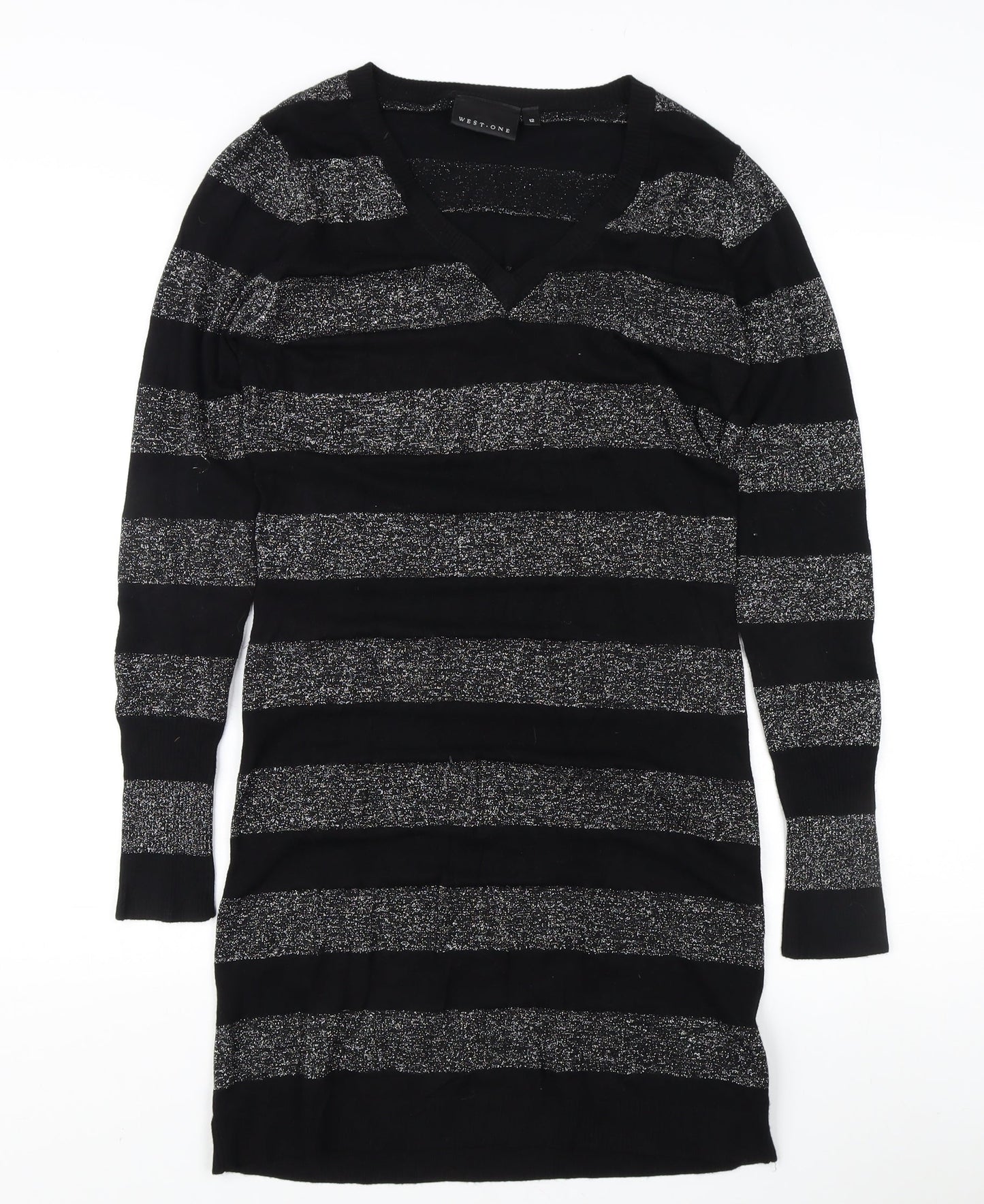 Womens UK Size 12 West One Black Pullover Jumper