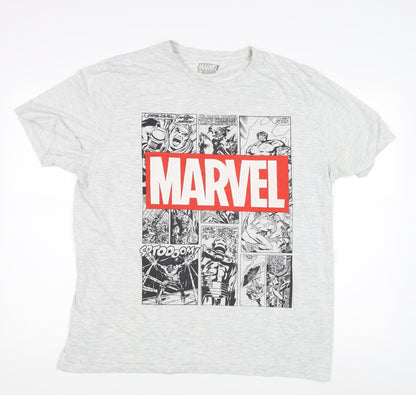Marvel Men's XL White Graphic T-Shirt