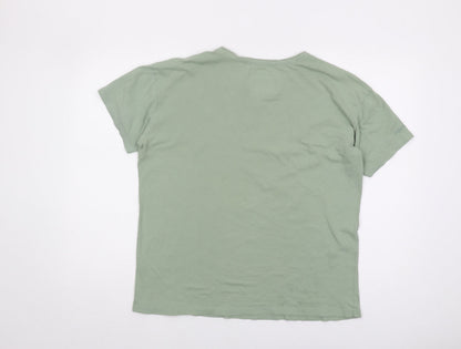 Womens UK Size 12 Superdry Green Basic T-Shirt