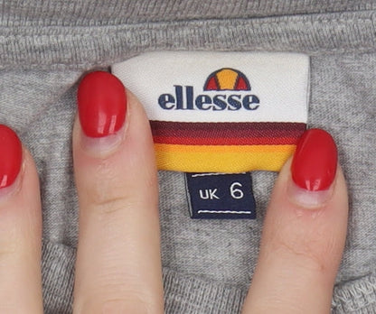 Womens UK Size 6 ellesse Grey  T-Shirt