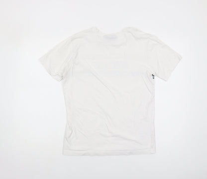 Nicce Men's White Graphic Print T-Shirt - Small