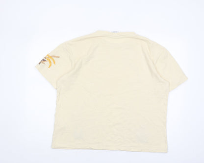 Womens UK Size 12 Zara Beige  T-Shirt