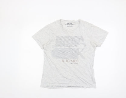 Unisex Adults UK Size M JACK & JONES Grey  T-Shirt