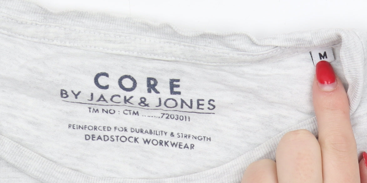 Unisex Adults UK Size M JACK & JONES Grey  T-Shirt