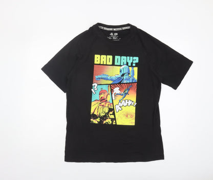 Mens UK Size XS Disney Black  T-Shirt