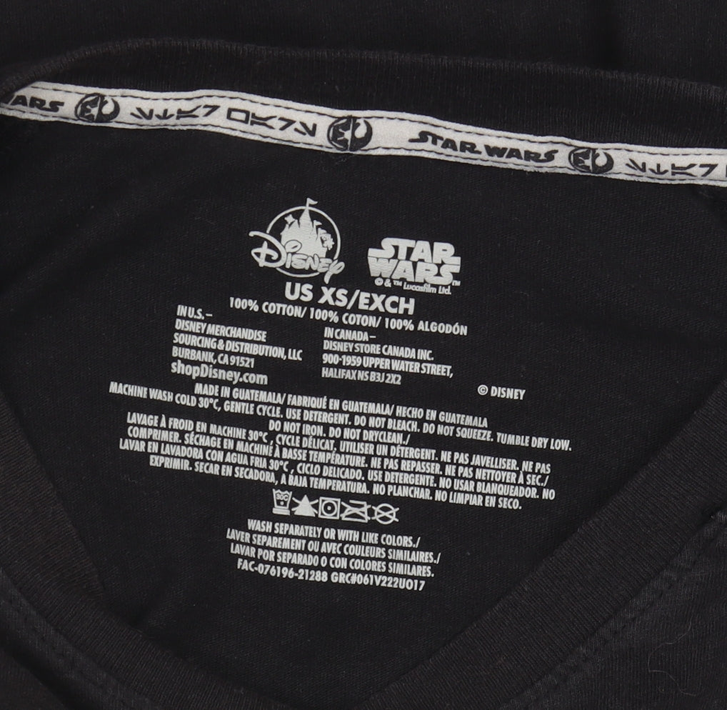 Mens UK Size XS Disney Black  T-Shirt