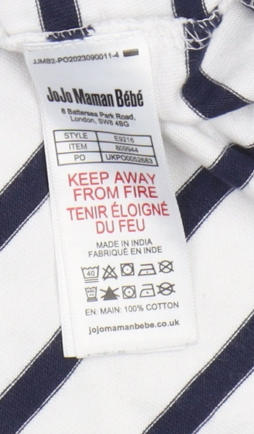 Womens UK Size S JoJo Maman Bébé Blue Basic T-Shirt