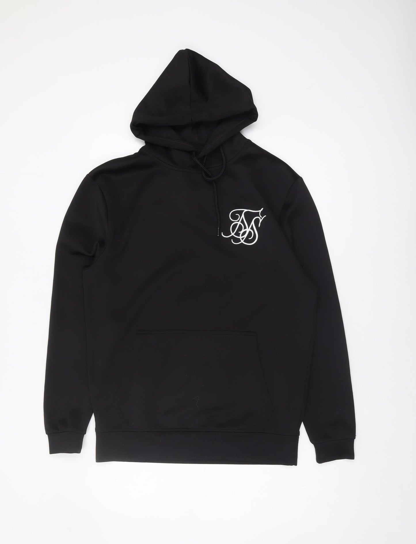 Mens UK Size XS SikSilk Black Pullover Hoodie