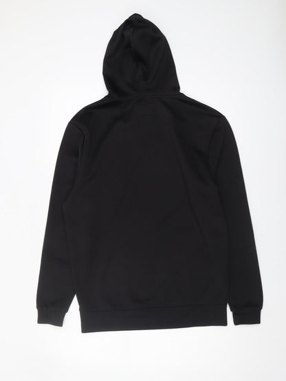 Mens UK Size XS SikSilk Black Pullover Hoodie