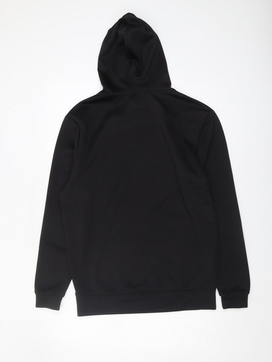 Mens UK Size XS SikSilk Black Pullover Hoodie