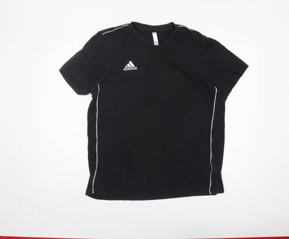 Adidas Men's Black Crew Neck T-Shirt - Size L