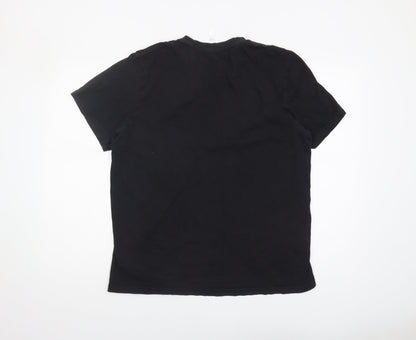 Adidas Men's Black Crew Neck T-Shirt - Size L