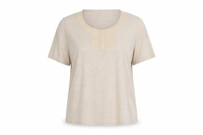 Womens UK Size XL CC Beige Basic T-Shirt
