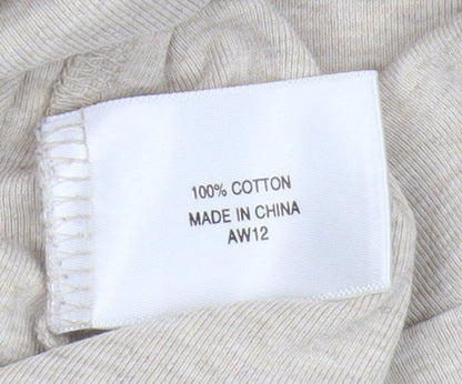Womens UK Size XL CC Beige Basic T-Shirt