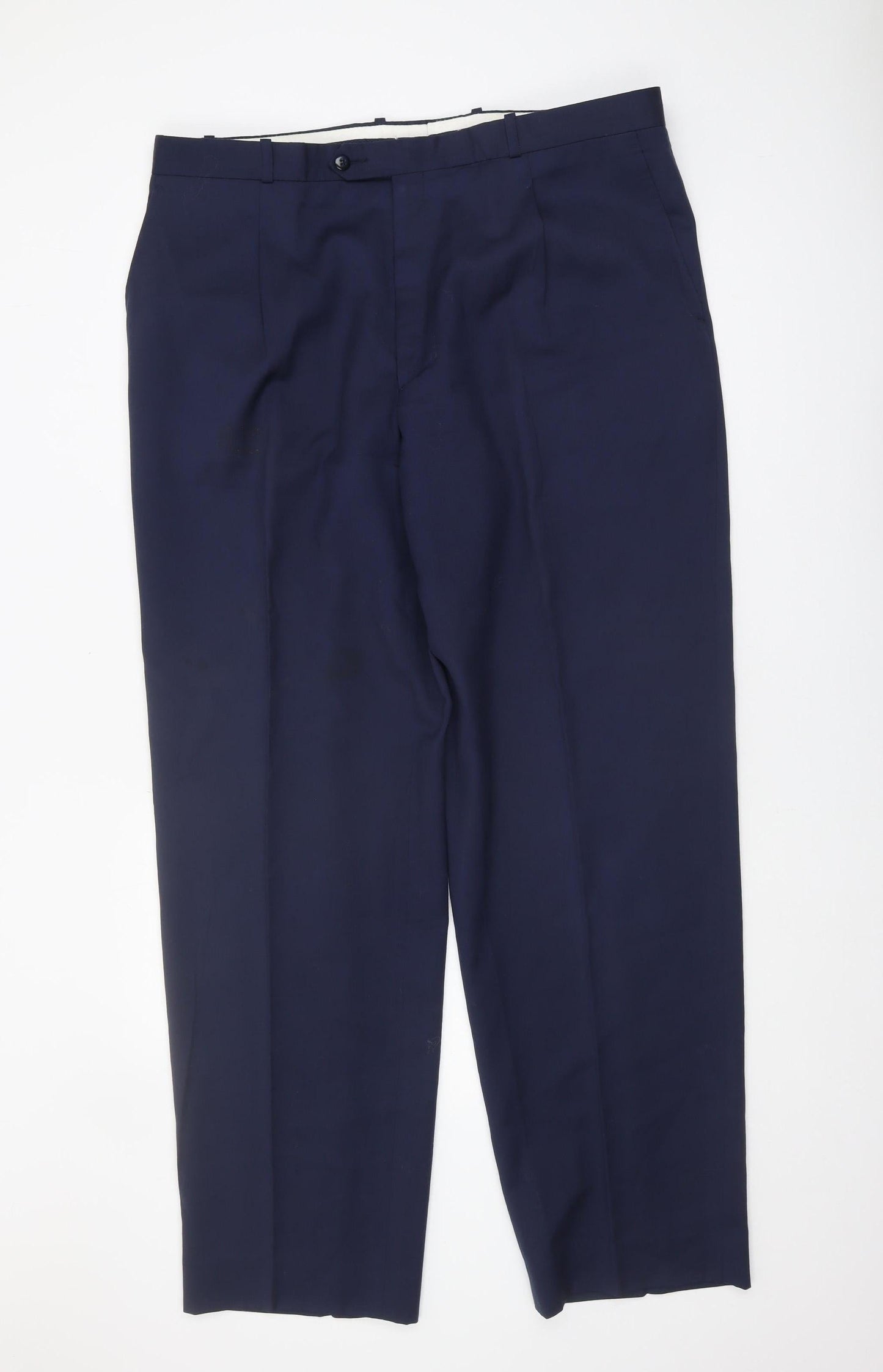 Brook Taverner Men's Blue Wool Dress Pants Size 40