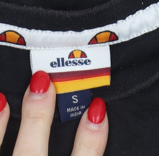 Mens UK Size S ellesse Black  T-Shirt