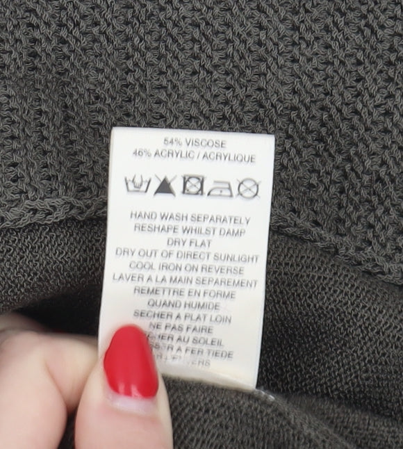 Womens UK Size 10 Alex & Co. Brown Cardigan Jumper