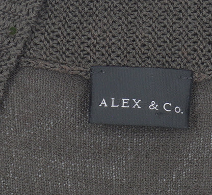 Womens UK Size 10 Alex & Co. Brown Cardigan Jumper