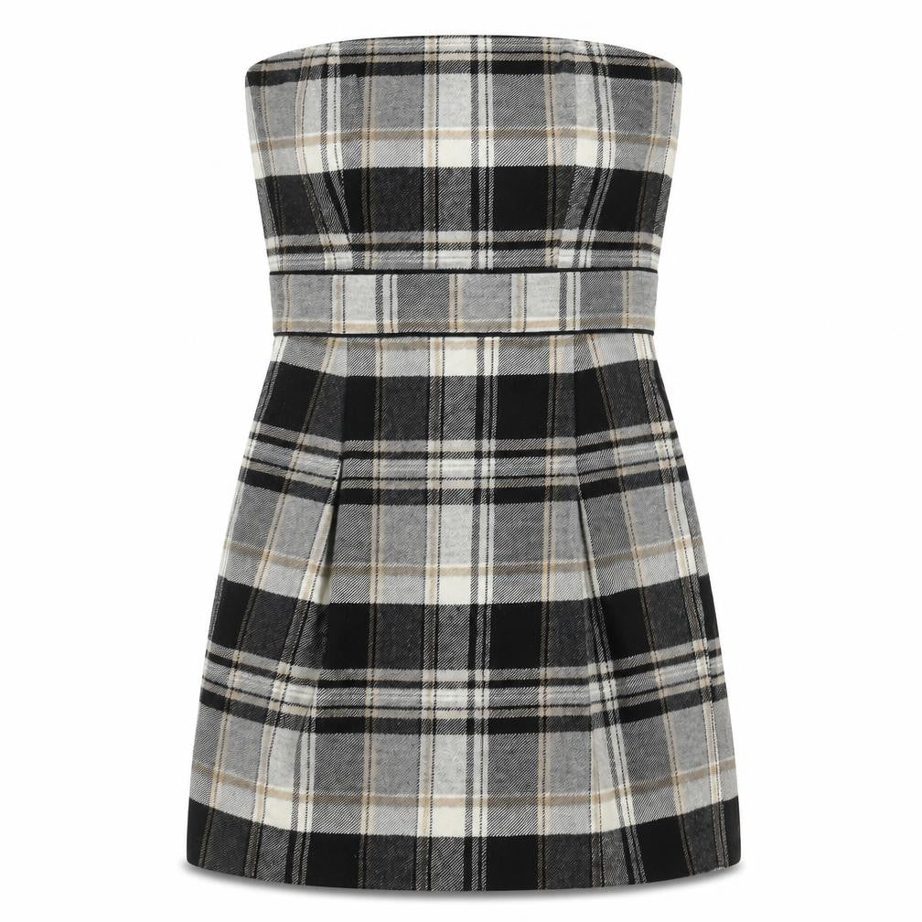 French Connection Women’s Multicoloured Strapless Dress