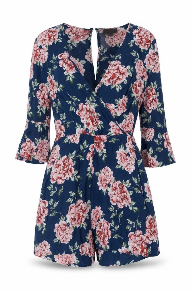 Womens UK Size 6 Topshop One-Piece Blue Playsuit
