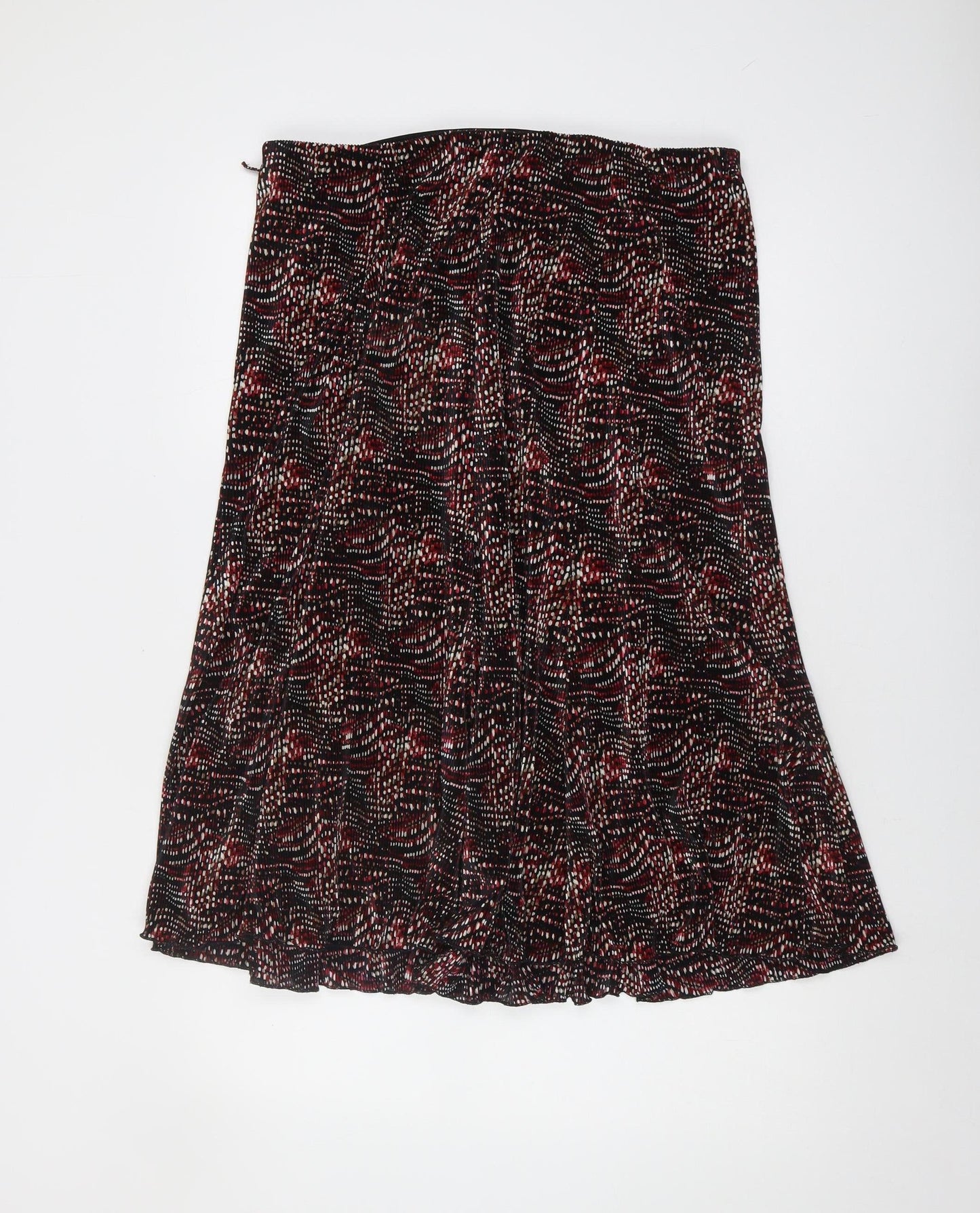 Bassini Women's Multicoloured A-Line Midi Skirt Size 18