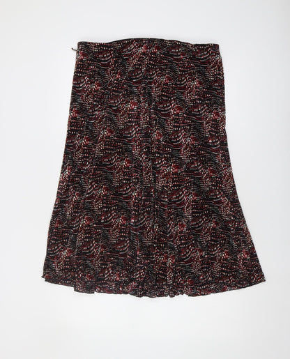 Bassini Women's Multicoloured A-Line Midi Skirt Size 18