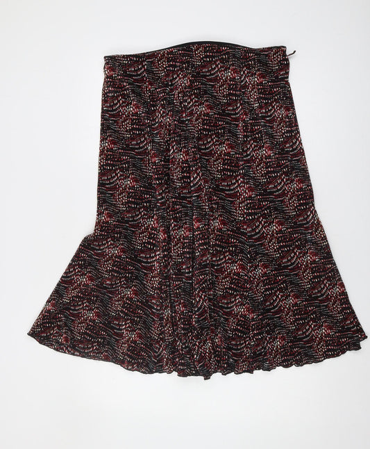 Bassini Women's Multicoloured A-Line Midi Skirt Size 18