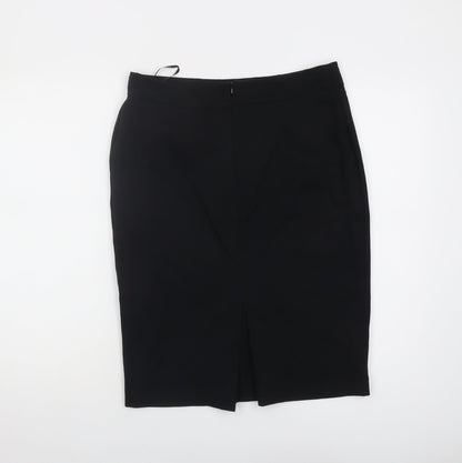 Marks and Spencer Women's Black Knee Length Pencil Skirt