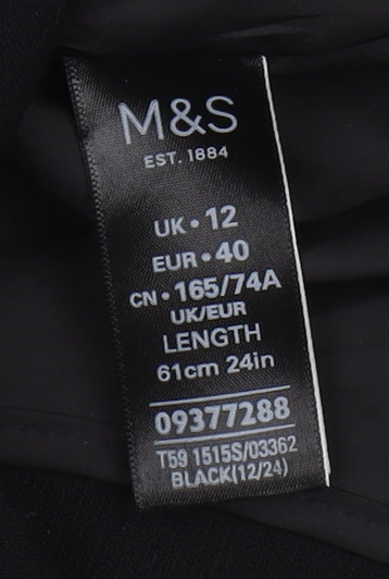 Marks and Spencer Women's Black Knee Length Pencil Skirt