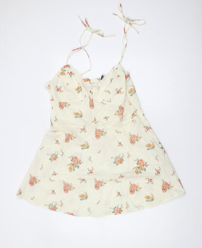 Oasis Women’s Multicoloured Floral Fit & Flare Dress - Size 16