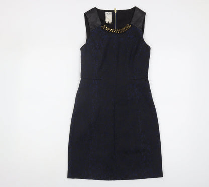 Ali Ro Women's Black Dress Size 2 Sleeveless Beaded Party