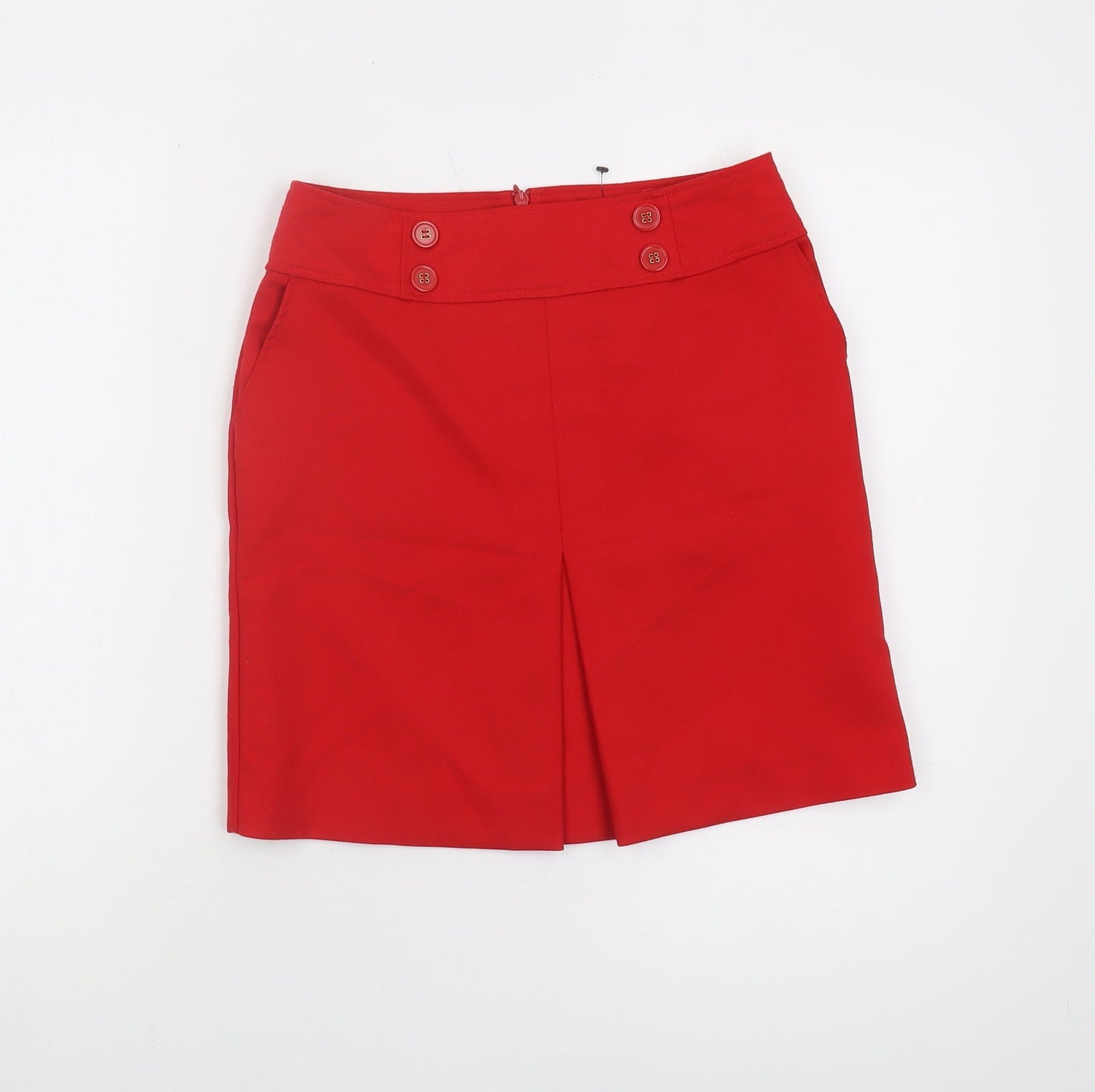 Oasis Women's Red Knee-Length Pencil Skirt, Size 8