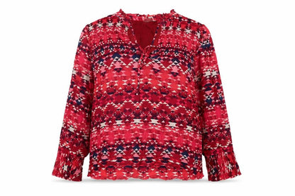 Womens UK Size 12 Monsoon Red  Blouse