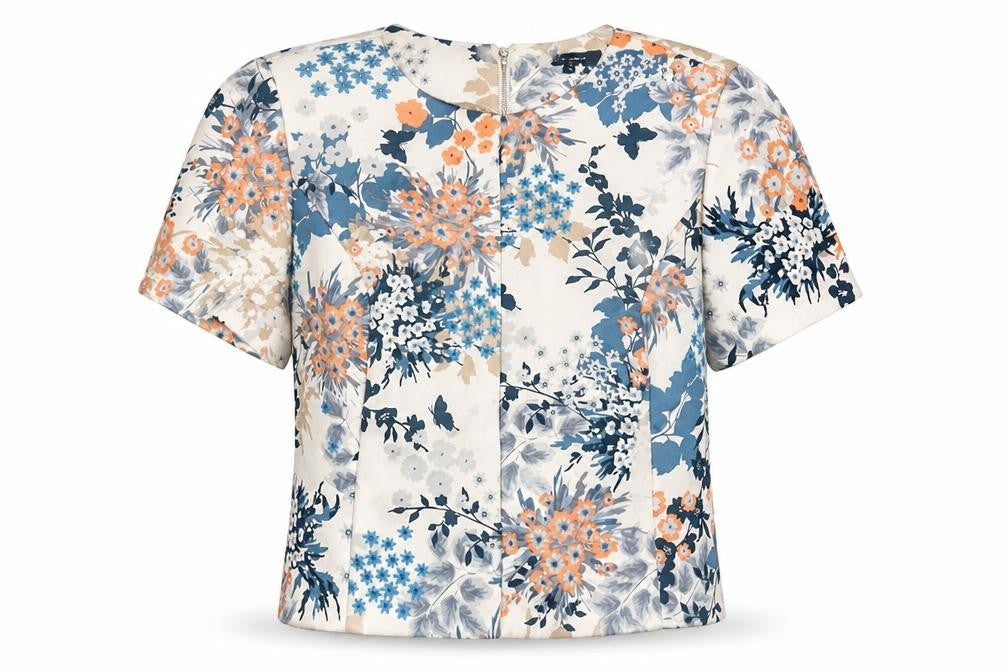 Womens UK Size 10 New Look Multicoloured Basic Blouse