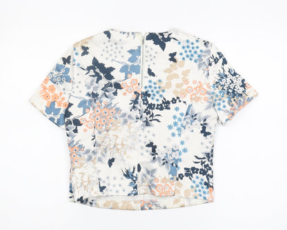 New Look Women's Multicoloured Floral Top - Size 10