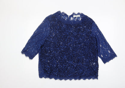 Womens UK Size 20 Country Casuals Blue  Blouse