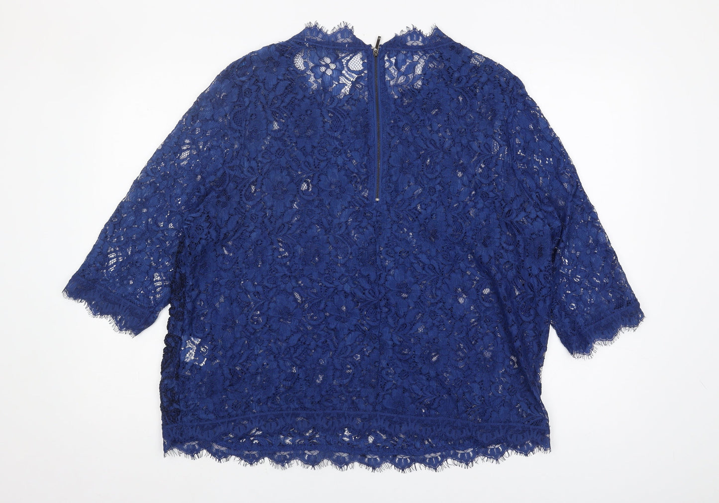 Womens UK Size 20 Country Casuals Blue  Blouse