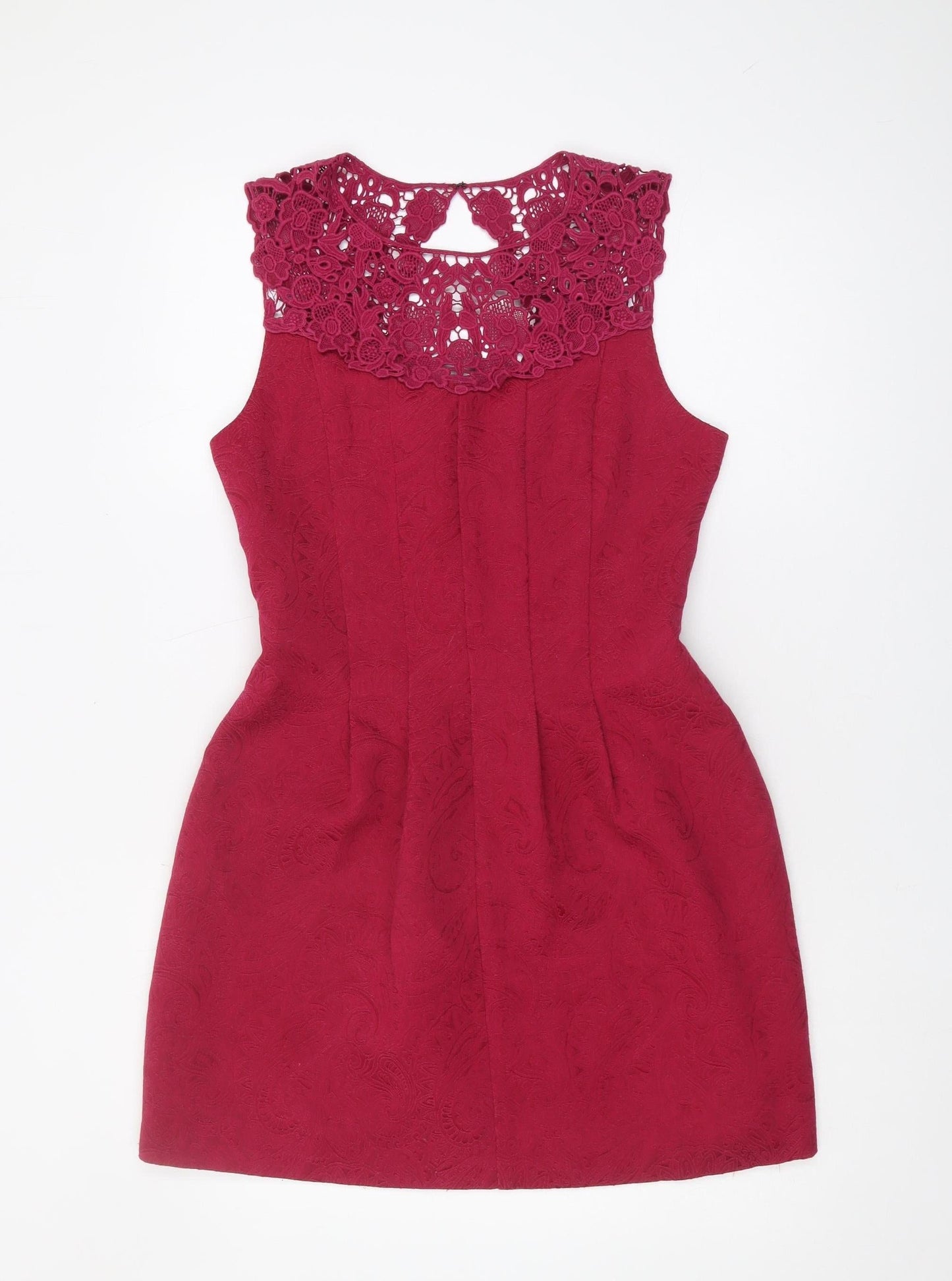 Oasis Women's Red A-Line Party Dress Size 10