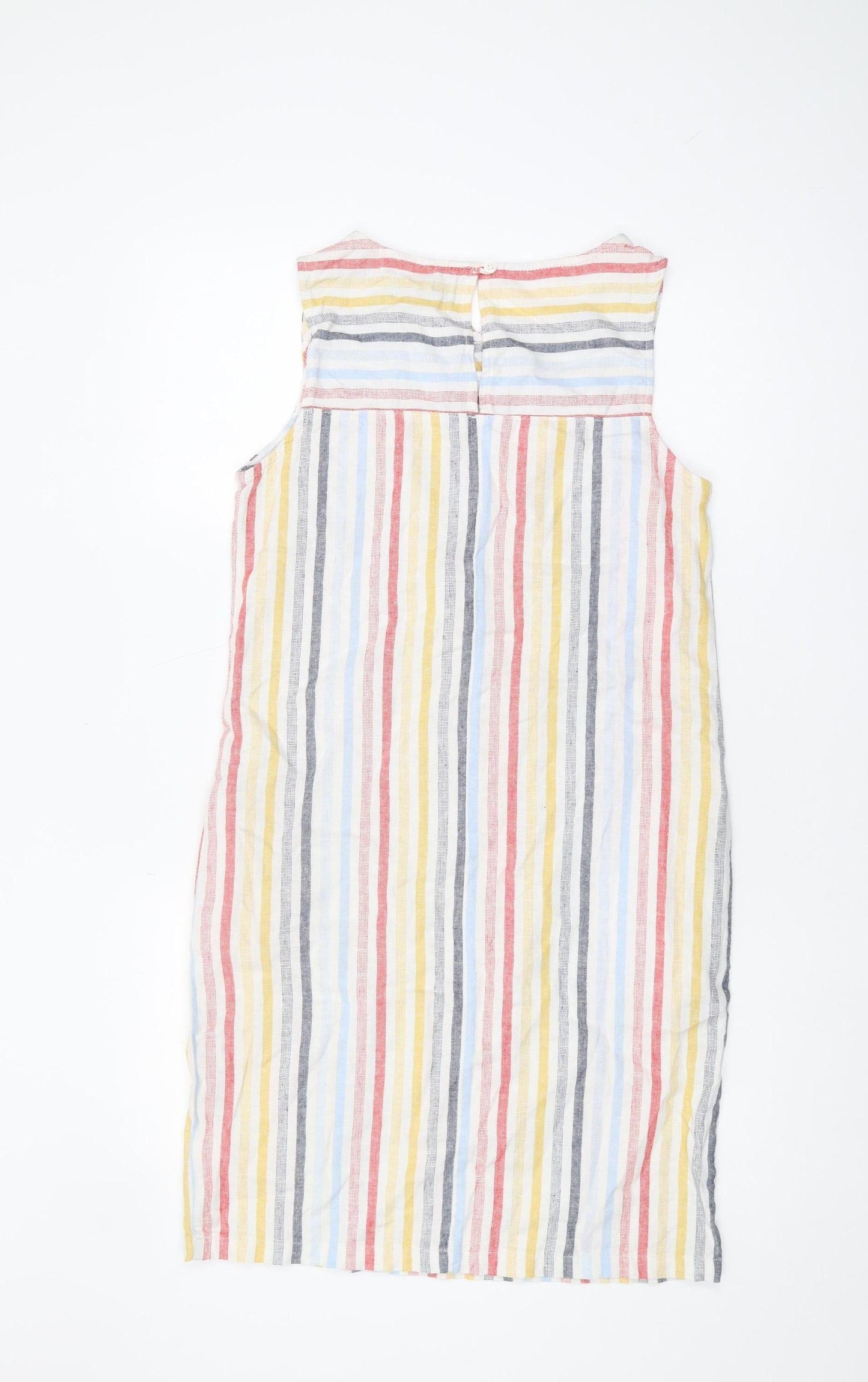 Next Women's Multicoloured Striped Sleeveless Dress, Size 6