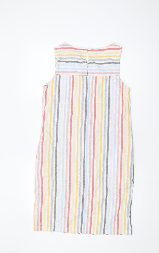 Next Women's Multicoloured Striped Sleeveless Dress, Size 6