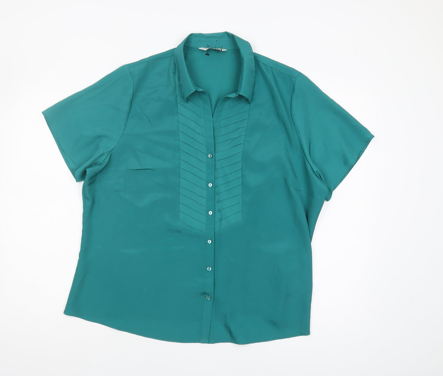 Womens UK Size 20 BHS Green  Button-Up