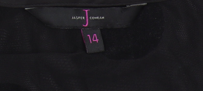 Womens UK Size 14 J by Jasper Conran Black Basic Blouse