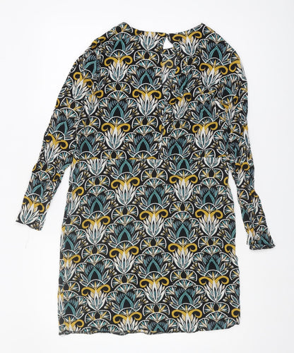 H&M Women's Multicoloured Long Sleeve Dress Size 8