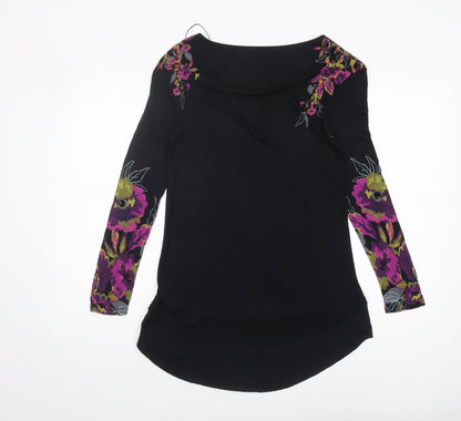 Womens UK Size 10 Marks and Spencer Black  Blouse