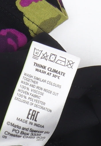 Womens UK Size 10 Marks and Spencer Black  Blouse
