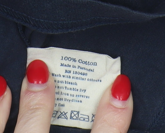 Jack Wills Women's Blue T-Shirt - Size 10