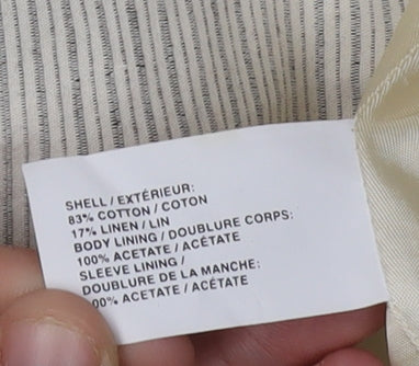 Gap Women's Ivory Blazer UK 16 Regular Lined