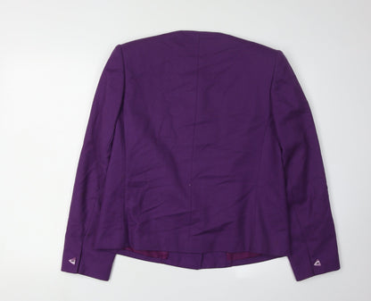 Dereta Women's Purple Wool Blazer Size 14