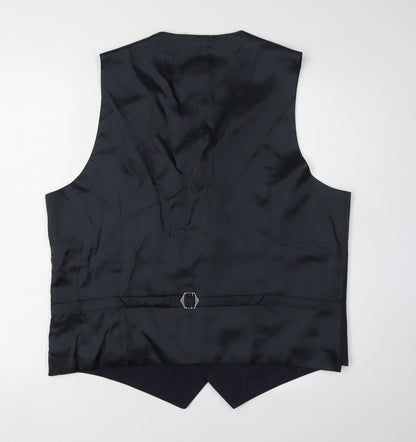 Mens UK Size 44 Marks and Spencer Regular Blue Suit Waistcoat