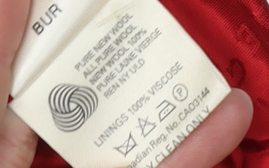 Jaeger Women's Red Double-Breasted Blazer Size 18